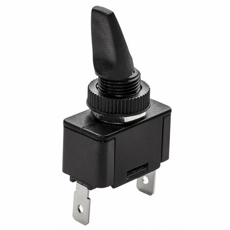 LUCES S8077C Mom On & Off Toggle Switch, Black LU3027658